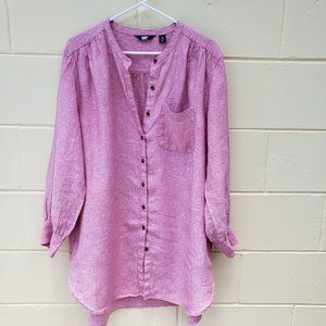 Land's End linen tunic 1X